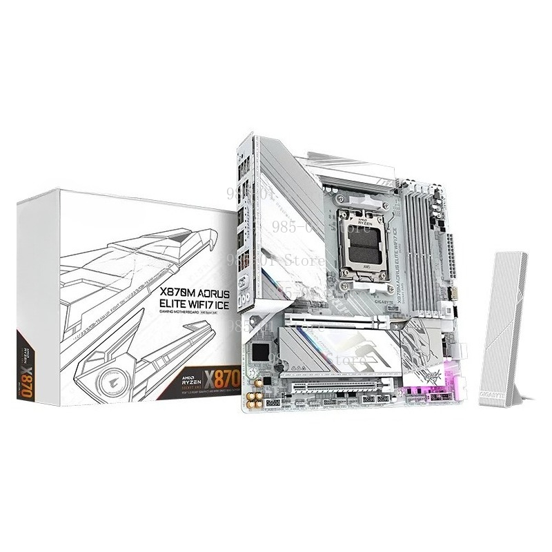 White ATX X870M mainboard, WIF - đánh giá và giá X870E Atx Motherboard