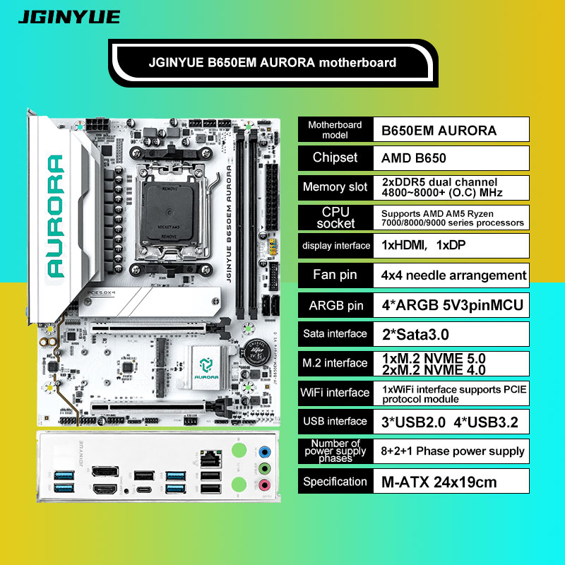 Gaming B650 MATX AMD AM5 DDR5  - đánh giá và giá Am5 Micro Atx Pcie 5.0 Motherboard
