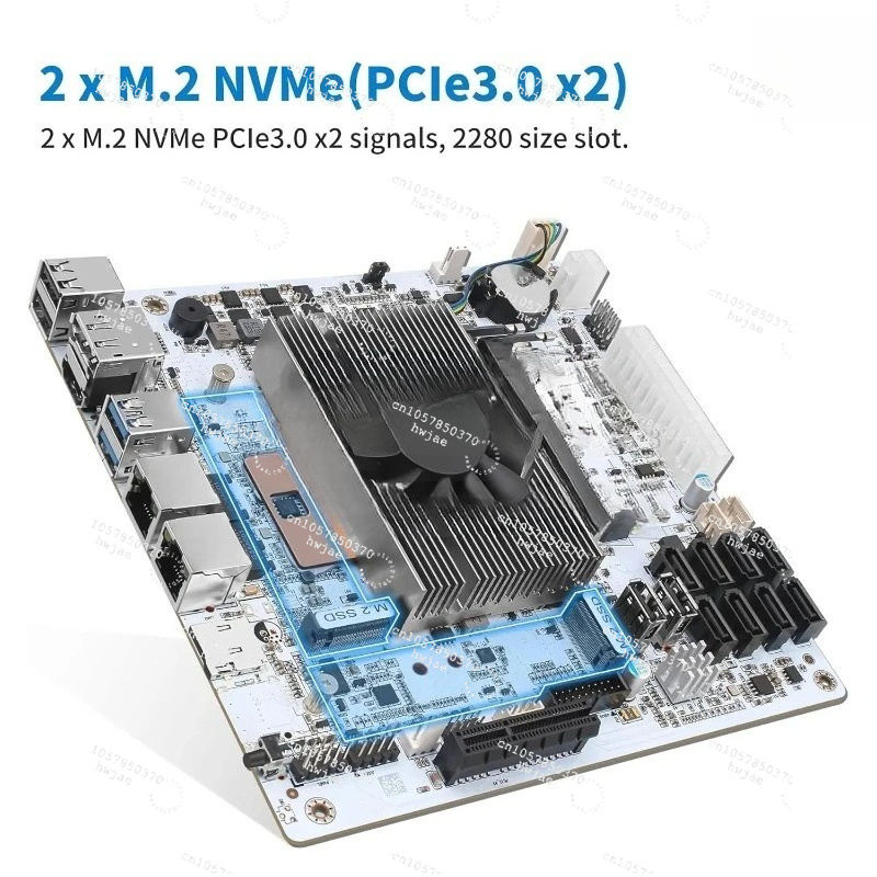 Mini ITX White M11 NAS Motherb - đánh giá và giá Mini Itx Dual 2.5G Nas Motherboard