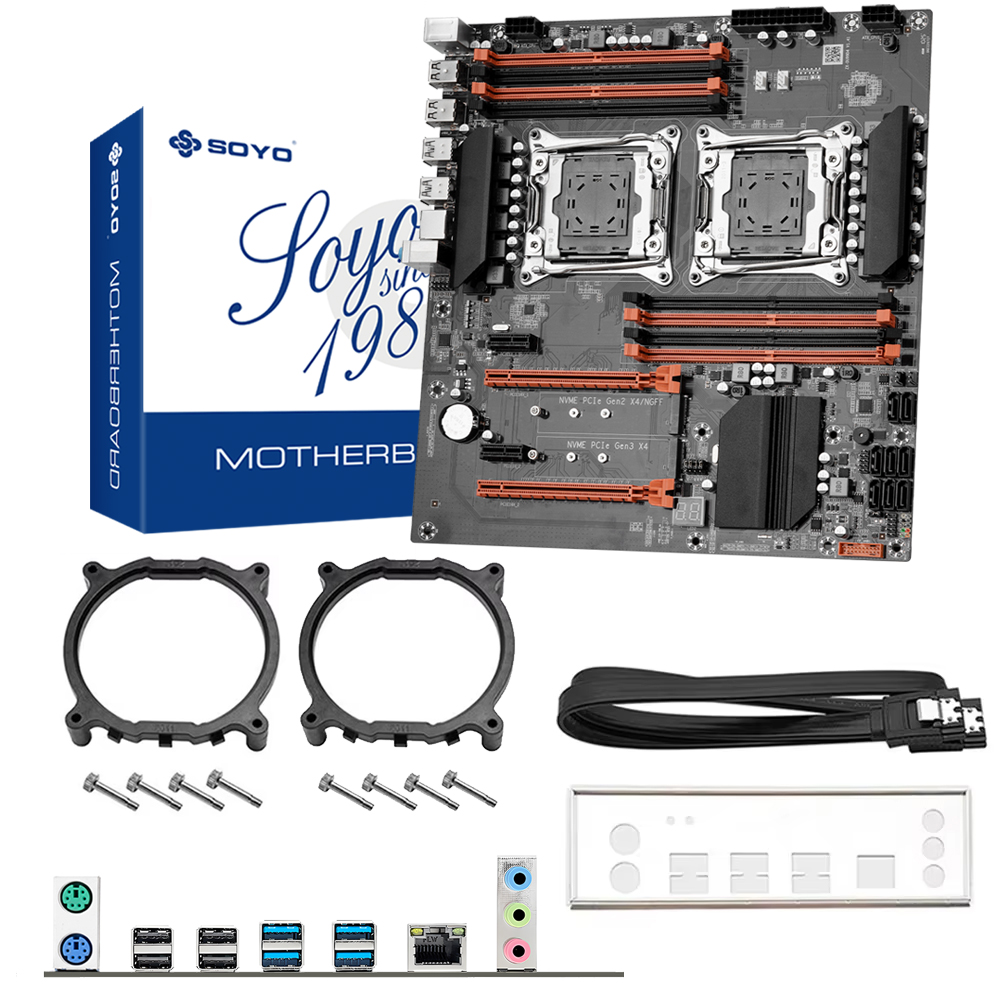 SOYO X99 Dual Gaming Motherboa - đánh giá và giá Dual Lga2011-3 Server Motherboard Combo