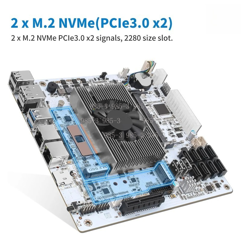 White Mini‑ITX M11 NAS Motherb - đánh giá và giá Mini Itx Dual 2.5G Nas Motherboard